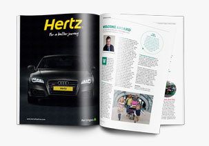 Hertz press adverts